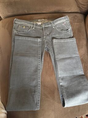 Hollister Women's Charcoal Bootcut Jeans
